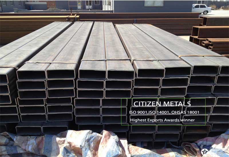 Rectangular stainless steel pipes