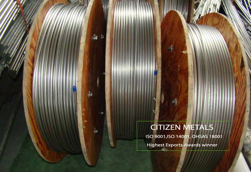 Stainless steel coiled tubing